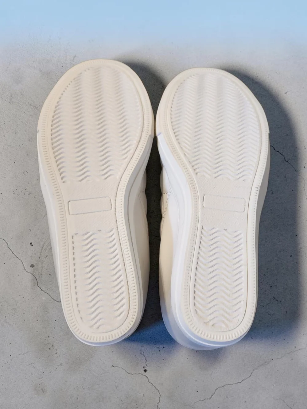 Juicy Couture White Quilted Wedge Sneaker with Gold Hardware